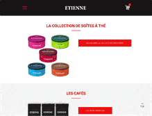Tablet Screenshot of cafes-etienne.com
